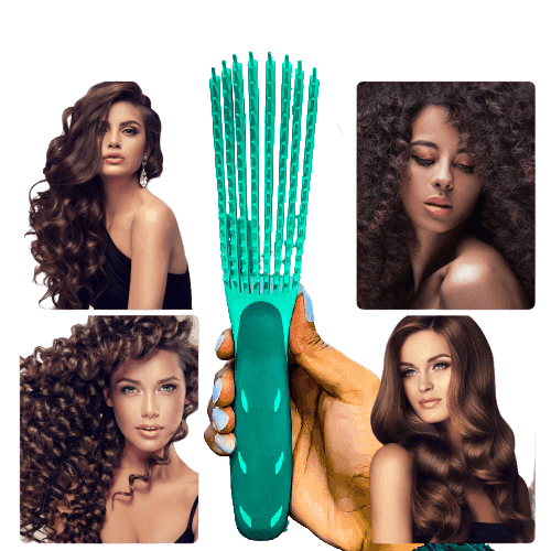 Ez Detangler Brush For Curly Hair