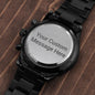Engravable Chronograph Watch - Special Gift for Birthday, Anniversary - Beetno Store - Customizable Engraved Black Chronograph Watch, Customizable Engraved Black Chronograph Watch To Dad, E131T, Engravable Chronograph Watch, Jewelry, lx-P10125, MUST HAVES, NEWLY CURATED, P10125, PB24-WOOD, perfect gift for dad, perfect gift for Father’s Day, perfect gift for men, Personalize the watch back with an engraved name, personalized gift, PROD-1127572, PT-1497, TECH, TNM-2, USER-61358, Watch, Watch To Dad