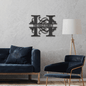 Custom Metal Family Name Sign