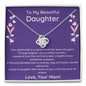To My Daughter - Depth Of Love - Necklace - Beetno Store - Birthday Anniversary Memorial Gifts, C30011TR, Forever Love Necklace, Gift for Girls Daughter, Gift for Girls Mother, Jewelry, lx-C30011, My Daughter Depth Of Love -Necklace, My Daughter Necklace, necklace, necklace gift, never ending love necklae, NEWLY CURATED, PB23-WOOD, Personalized Jewelry, PROD-1123777, PT-922, TNM-1, to my daughter, To My Daughter - Depth Of Love - Necklace, USER-61358