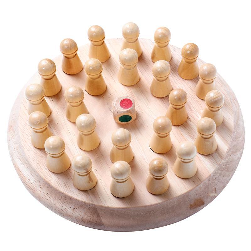 Wooden Colorful Memory Chess Game - Beetno Store - develop child's memory ability, develop elder memory ability, Educational Game, improve your memory ability, match puzzle board toy, TOYS, Wooden Colorful Memory Chess Game