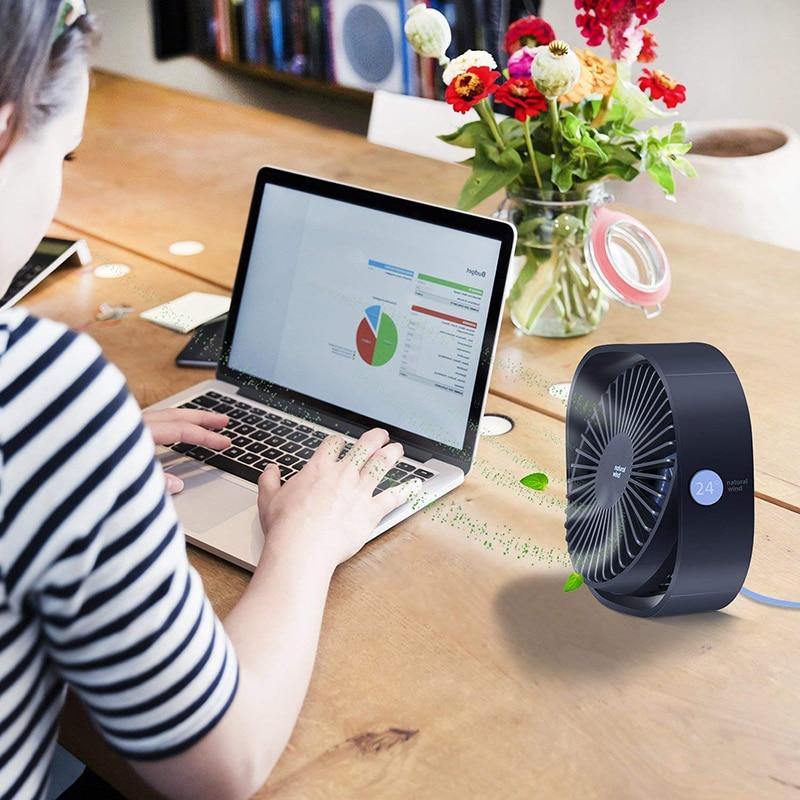 3 Speed Mini USB Desktop Fan™ - Beetno Store - 3 Speed Mini USB Desktop Fan™, HOME & GARDEN, Mini USB Desktop Fan, USB Fan, WORKING