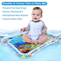 Thumbnail for Water Mat For Babies - Beetno Store - baby water play mat, FAMILY, inflatable water play mat, kids watermat, sensory water play mat, TOYS, tummy time playmat, tummy time water mat, water mat for babies, water play mat for babies, water sensory mat