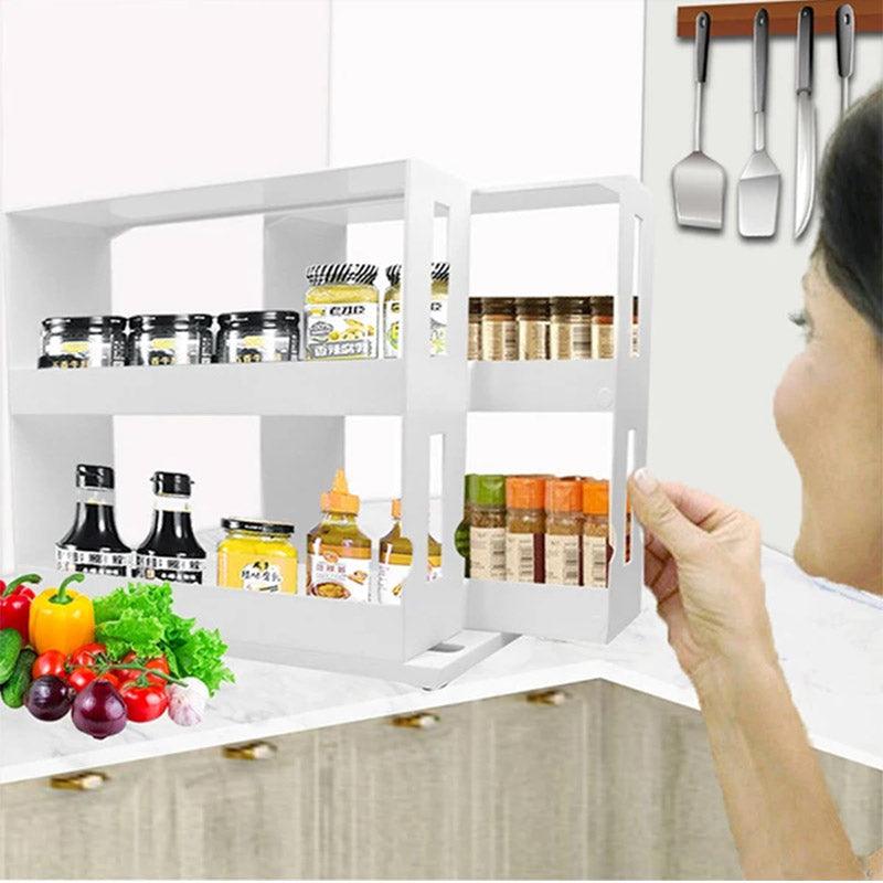 Multi-Function Rotating Storage Shelf™ - Beetno Store - HOME & GARDEN, Multi-Function Rotating Storage Rack, rotates up to 180 degrees storage shel, rotating storage shelf, rotating storage shelf is the perfect spice or medicine, spice organizer rack, storage shelf