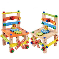 Thumbnail for DIY Wooden Assembling Chair Toys - Beetno Store - 3d wooden puzzle, Children Educational Toys, creative wood puzzles, DIY Assembling Chair Toys, TOYS, Wooden Assembling Chair Toys, Wooden Multifunctional Assembling Chair Toy for Kid, wooden puzzle DIY, wooden puzzle toys, Wooden Puzzle Toys DIY