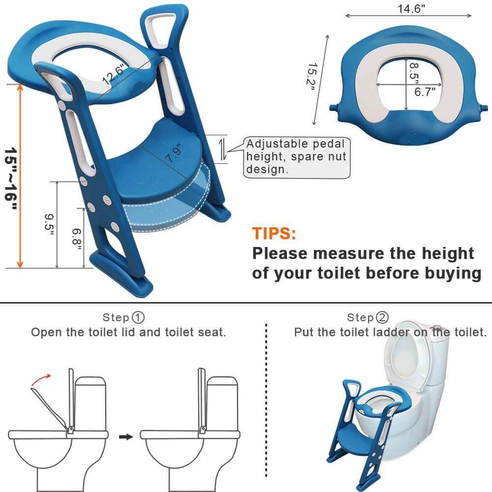 Potty Training Seat With Ladder - Beetno Store - BABY ESSENTIALS, baby potty chair, best potty seat with ladder, best potty training seat with ladder, boys potty, kids toilet ladder, kids toilet seat with steps, MUST HAVES, NEWLY CURATED, potty chair with ladder, potty ladder, potty seat with ladder, potty seat with steps, potty toilet seat with step stool ladder, potty training chair, potty training ladder, Potty Training Seat With Ladder, toilet seat with toddler seat, toilet training seat with steps