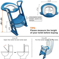 Thumbnail for Potty Training Seat With Ladder - Beetno Store - BABY ESSENTIALS, baby potty chair, best potty seat with ladder, best potty training seat with ladder, boys potty, kids toilet ladder, kids toilet seat with steps, MUST HAVES, NEWLY CURATED, potty chair with ladder, potty ladder, potty seat with ladder, potty seat with steps, potty toilet seat with step stool ladder, potty training chair, potty training ladder, Potty Training Seat With Ladder, toilet seat with toddler seat, toilet training seat with steps