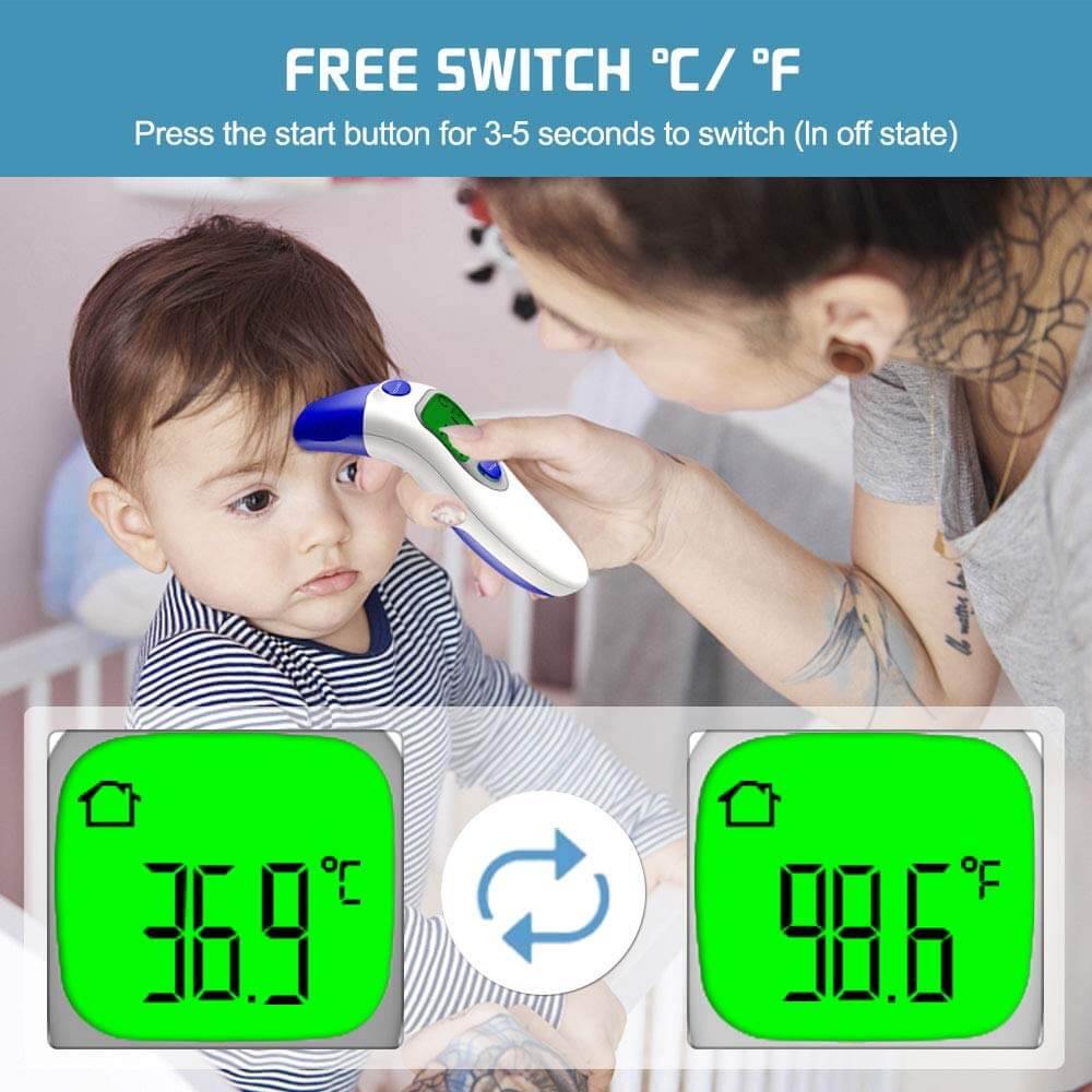 Non Contact Digital Infrared Forehead & Ear Thermometer