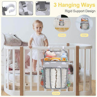 Thumbnail for Portable Baby Crib Diaper Organizer - Beetno Store - baby bed organizer, baby crib organizer, BABY ESSENTIALS, bed hanging storage, bedside hanging storage, bedside pocket, bedside pocket organizer, bedside storage bag, bunk bed storage caddy, crib caddy, crib diaper organizer, crib hanging storage, crib organizer, diaper holder for crib, hanging bed organizer, hanging crib, hanging crib organizer, hanging diaper caddy diaper organizer for crib, MUST HAVES, organizer, thirsties wet bag