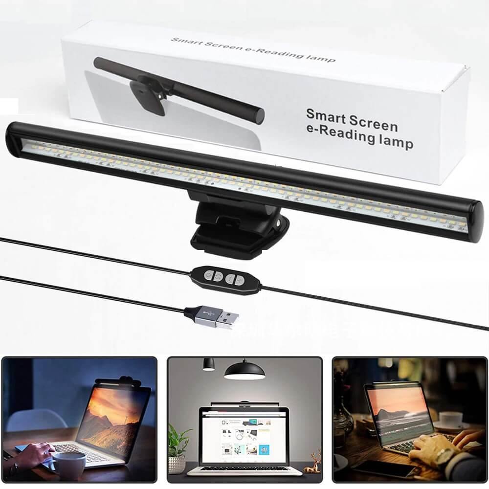 Monitor Light Screenbar - Beetno Store - clip led light lamp, computer desk light, desk lamp computer, desk light bar, Monitor Light Screen Bar, Monitor Light Screenbar, NEWLY CURATED, Screen LED Light Bar, Screenbar On Top Of The Monitor, USB desktop lamp, WORKING