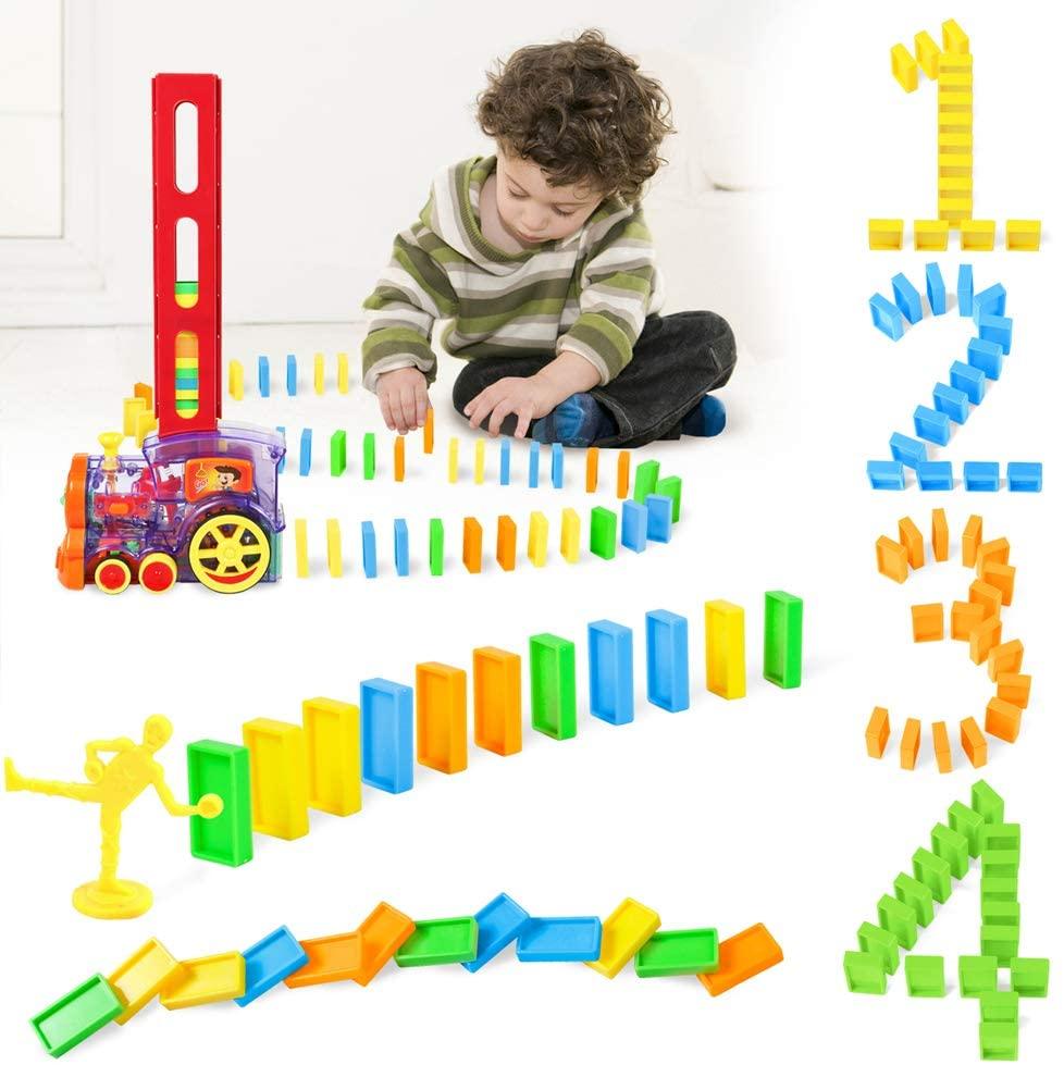 Intelligent Domino Toy Train - Beetno Store - automatic domino train, crazy train dominoes, domino electric train, domino train, domino train set, domino train toy, dominos train, TOYS