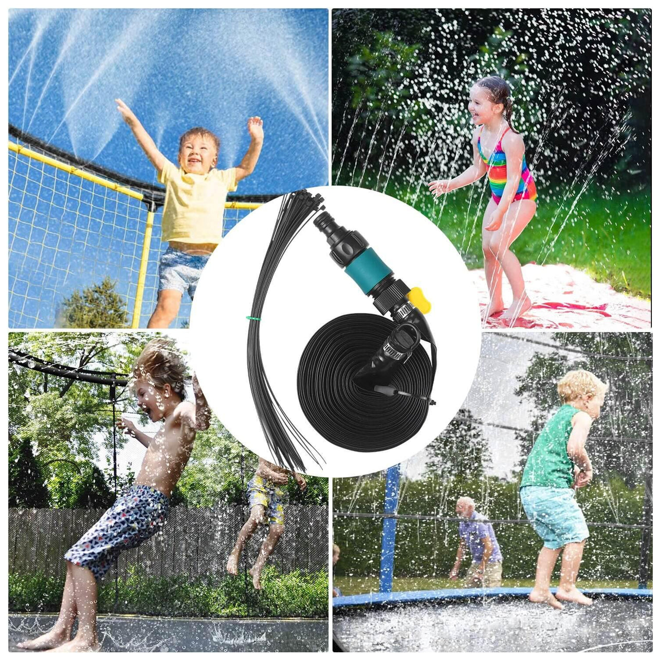 Outdoor Trampoline Sprinkle For Kids - Beetno Store - back yard water play, backyard sprinkler park, backyard water park, best trampoline sprinkler, NEWLY CURATED, outdoor trampoline sprinkler, sprinkler on trampoline, sprinkler under trampoline, TOYS, trampoline sprayer, trampoline sprinkler, trampoline sprinkler for kids, trampoline water sprayer, trampoline water sprinkler, trampoline with water spray, trampoline with water sprinkler, water sprinkler trampoline