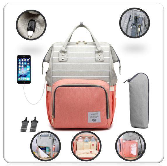 Luxury Diaper Bag Backpack With USB Port - Beetno Store - baby bag backpacks, baby diaper backpacks, baby diaper bag backpack, BABY ESSENTIALS, backpack diaper bag boy, bags for dads, best diaper bags backpack, diaper backpack for dad, diaper backpacks, diaper bag backpack, diaper bag backpack best, Diaper Bag backpack With USB Port, diaper bag kipling, diaper bag with changing station, diaper bags backpack, Leequeen, lequeen diaper bag, Nappy Bag backpack With USB Port, NEWLY CURATED, stylish diaper bags