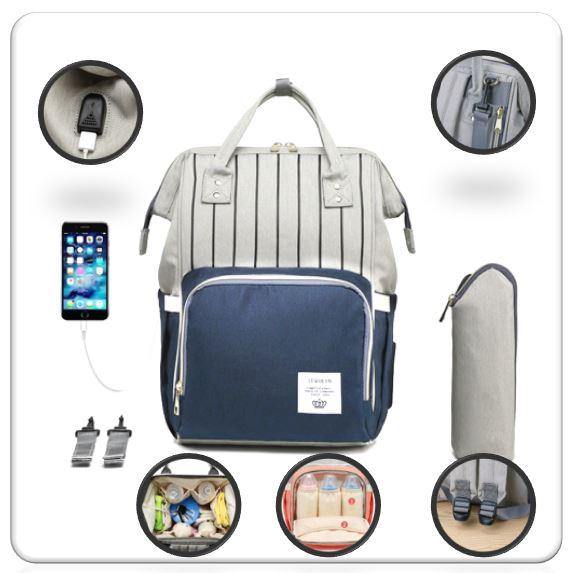 Luxury Diaper Bag Backpack With USB Port - Beetno Store - baby bag backpacks, baby diaper backpacks, baby diaper bag backpack, BABY ESSENTIALS, backpack diaper bag boy, bags for dads, best diaper bags backpack, diaper backpack for dad, diaper backpacks, diaper bag backpack, diaper bag backpack best, Diaper Bag backpack With USB Port, diaper bag kipling, diaper bag with changing station, diaper bags backpack, Leequeen, lequeen diaper bag, Nappy Bag backpack With USB Port, NEWLY CURATED, stylish diaper bags