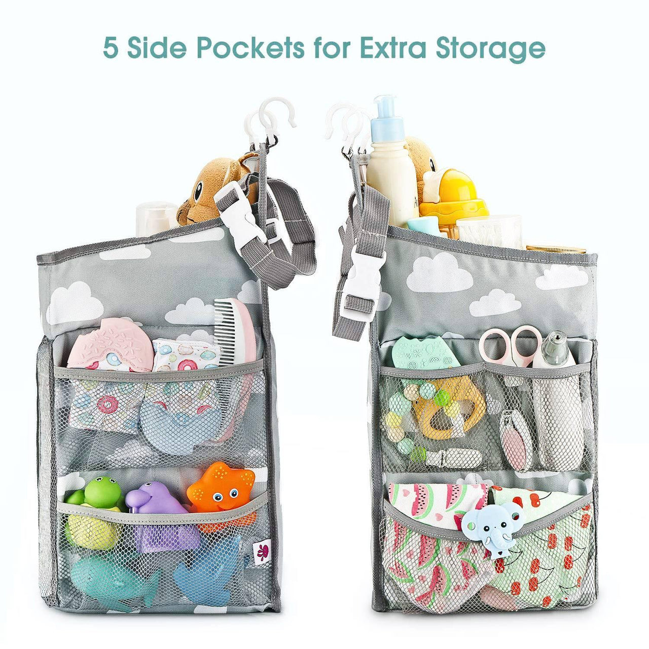 Portable Baby Crib Diaper Organizer - Beetno Store - baby bed organizer, baby crib organizer, BABY ESSENTIALS, bed hanging storage, bedside hanging storage, bedside pocket, bedside pocket organizer, bedside storage bag, bunk bed storage caddy, crib caddy, crib diaper organizer, crib hanging storage, crib organizer, diaper holder for crib, hanging bed organizer, hanging crib, hanging crib organizer, hanging diaper caddy diaper organizer for crib, MUST HAVES, organizer, thirsties wet bag