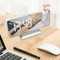 Thumbnail for Digital Projection Alarm Radio Clock and Mirror - Beetno Store - alarm projection clock, Digital allarm clock, Digital Radio Alarm Clock, HOME & GARDEN, MUST HAVES, projection alarm clock radio, projection clock, Projection Clock used as a Mirror, Projection Digital Radio Alarm Clock, Projection Display and Dual Alarms, projector alarm clock, projects the time onto your wall or ceiling, Time Projector Alarm