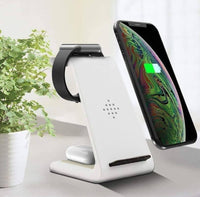 Thumbnail for 3 in 1 Qi Fast Wireless Charger Stand For iPhone/Samsung - Beetno Store - fast wireless charger, MUST HAVES, qi charger, TECH, wireless charge stand, Wireless Charger Station For iPhone and Samsung, wireless charging station