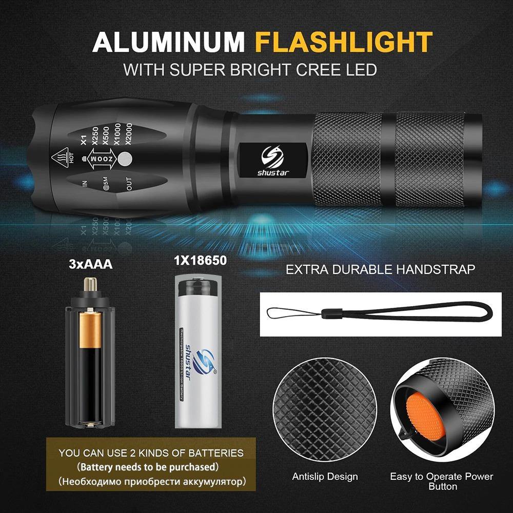 Tactical Rechargeable Flashlight LED - Beetno Store - best affordable tactical flashlight, military tactical flashlight, mini tactical flashlight, MUST HAVES, streamlight rechargeable flashlight, tactical flashlight, tactical rechargeable flashlight, Tactical Rechargeable Flashlight LED, TECH, usb rechargeable Flashlight