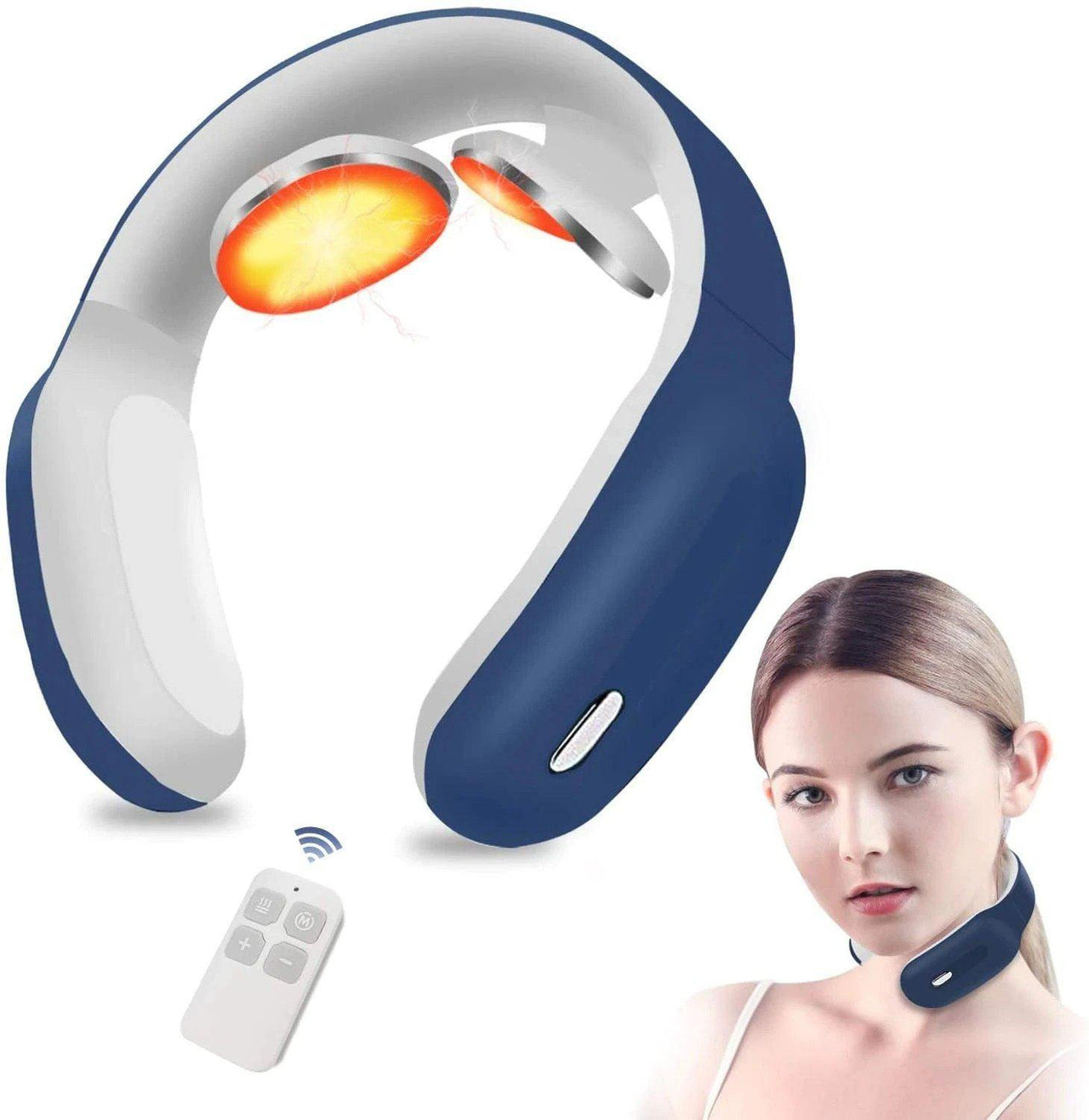 Neck Massager,Intelligent Portable Neck Massage with Heat Cordless