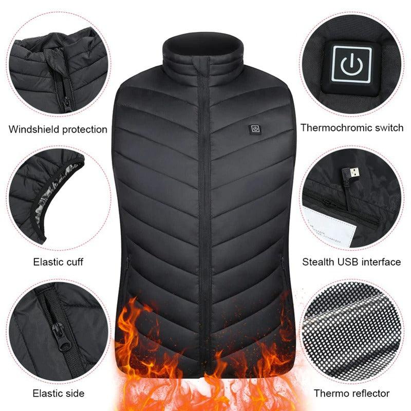 Beetno™ Smart Thermo Heat Vest - Beetno Store - best heated vest, best heated vest 2020, best usb heated vest, BESTSELLERS, heated jacket usb, heated rechargeable vest, heated vest, Heated Vest Electric, heated vest mens, heated vest with battery, heated waterproof vest, heating vest jacket, intelligent heated jacket, ladies heated vest, NEWLY CURATED, rechargeable vest, rechargeable waistcoat, self heating vest, TECH, usb heated vest, vest that heats up, vest with heater, warming vest