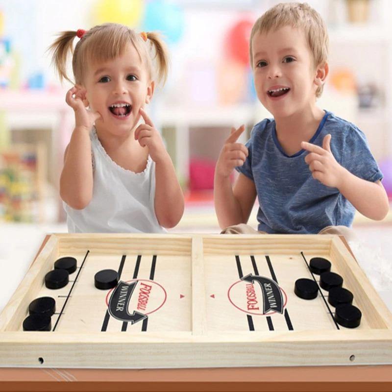 Funny Table Hockey Game - Beetno Store - FAMILY, hockey board game, hockey game, hockey table, NEWLY CURATED, stick hockey table, table hockey, table hockey game, table top hockey, TOYS, wooden hockey game, wooden sling, wooden table