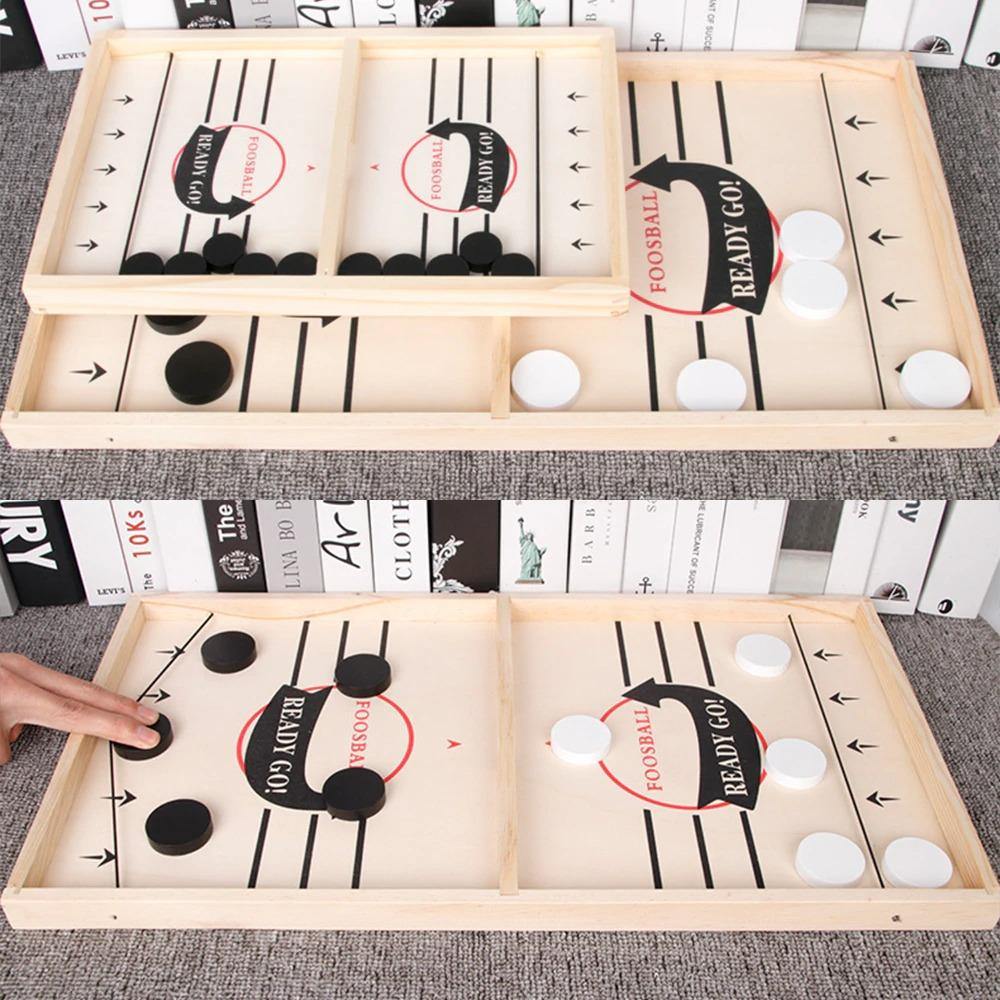 Funny Table Hockey Game - Beetno Store - FAMILY, hockey board game, hockey game, hockey table, NEWLY CURATED, stick hockey table, table hockey, table hockey game, table top hockey, TOYS, wooden hockey game, wooden sling, wooden table