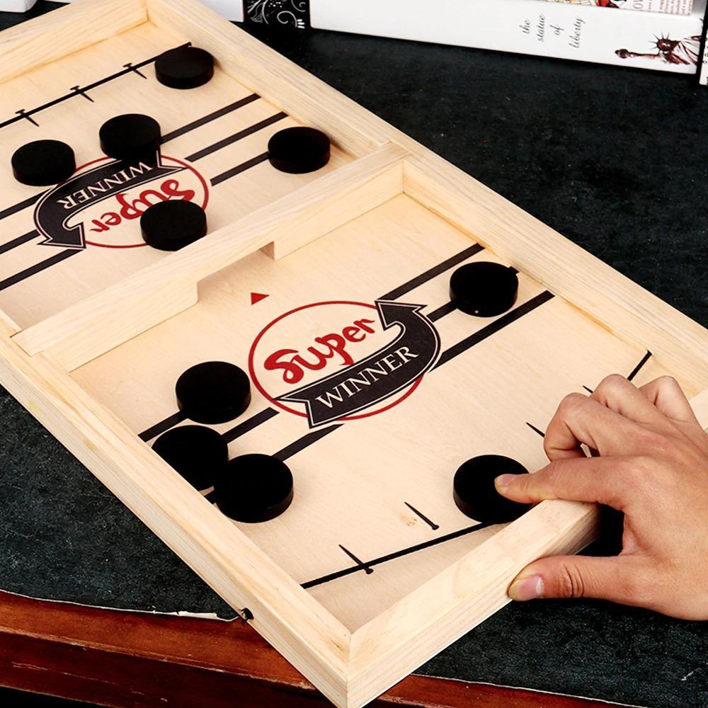 Funny Table Hockey Game - Beetno Store - FAMILY, hockey board game, hockey game, hockey table, NEWLY CURATED, stick hockey table, table hockey, table hockey game, table top hockey, TOYS, wooden hockey game, wooden sling, wooden table