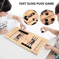 Thumbnail for Funny Table Hockey Game - Beetno Store - FAMILY, hockey board game, hockey game, hockey table, NEWLY CURATED, stick hockey table, table hockey, table hockey game, table top hockey, TOYS, wooden hockey game, wooden sling, wooden table