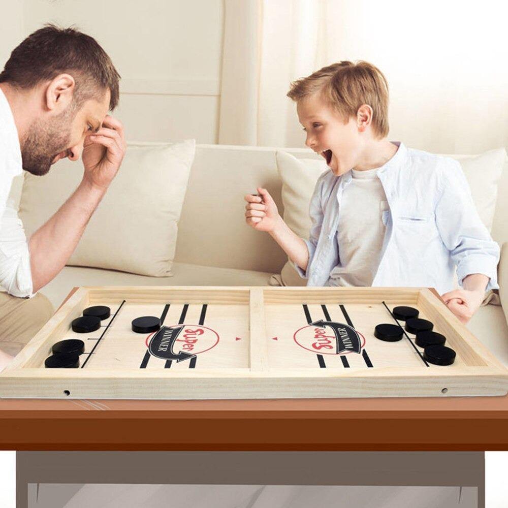 Funny Table Hockey Game - Beetno Store - FAMILY, hockey board game, hockey game, hockey table, NEWLY CURATED, stick hockey table, table hockey, table hockey game, table top hockey, TOYS, wooden hockey game, wooden sling, wooden table