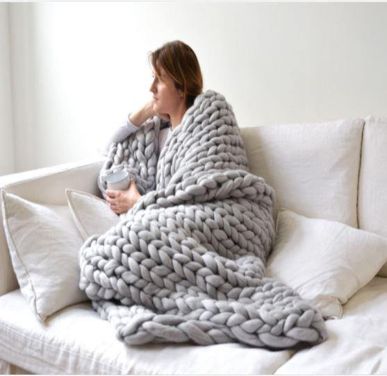 Soft Cozy Chunky Knit Blanket - Beetno Store - big cozy blanket, blankets made Cashmere, blankets made with fabric, comfy throw blanket, Cozy Blanket, cozy throw blankets, HOME & GARDEN, most comfortable blanket, NEWLY CURATED, Soft Chunky Knit Blanket, soft cozy blanket, Soft Cozy Chunky Knit Blanket, thick mesh makes balnket