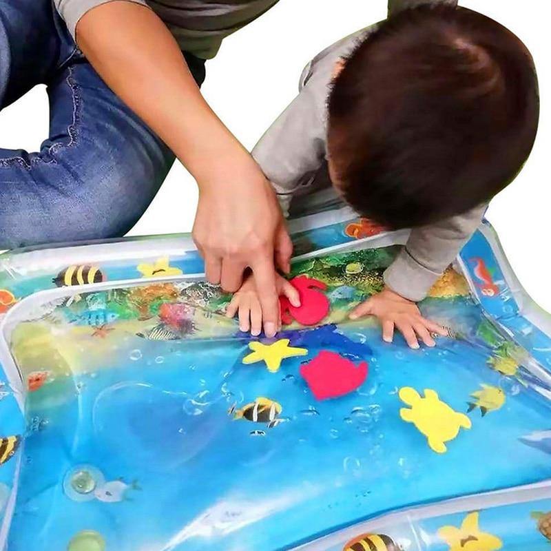 Water Mat For Babies - Beetno Store - baby water play mat, FAMILY, inflatable water play mat, kids watermat, sensory water play mat, TOYS, tummy time playmat, tummy time water mat, water mat for babies, water play mat for babies, water sensory mat