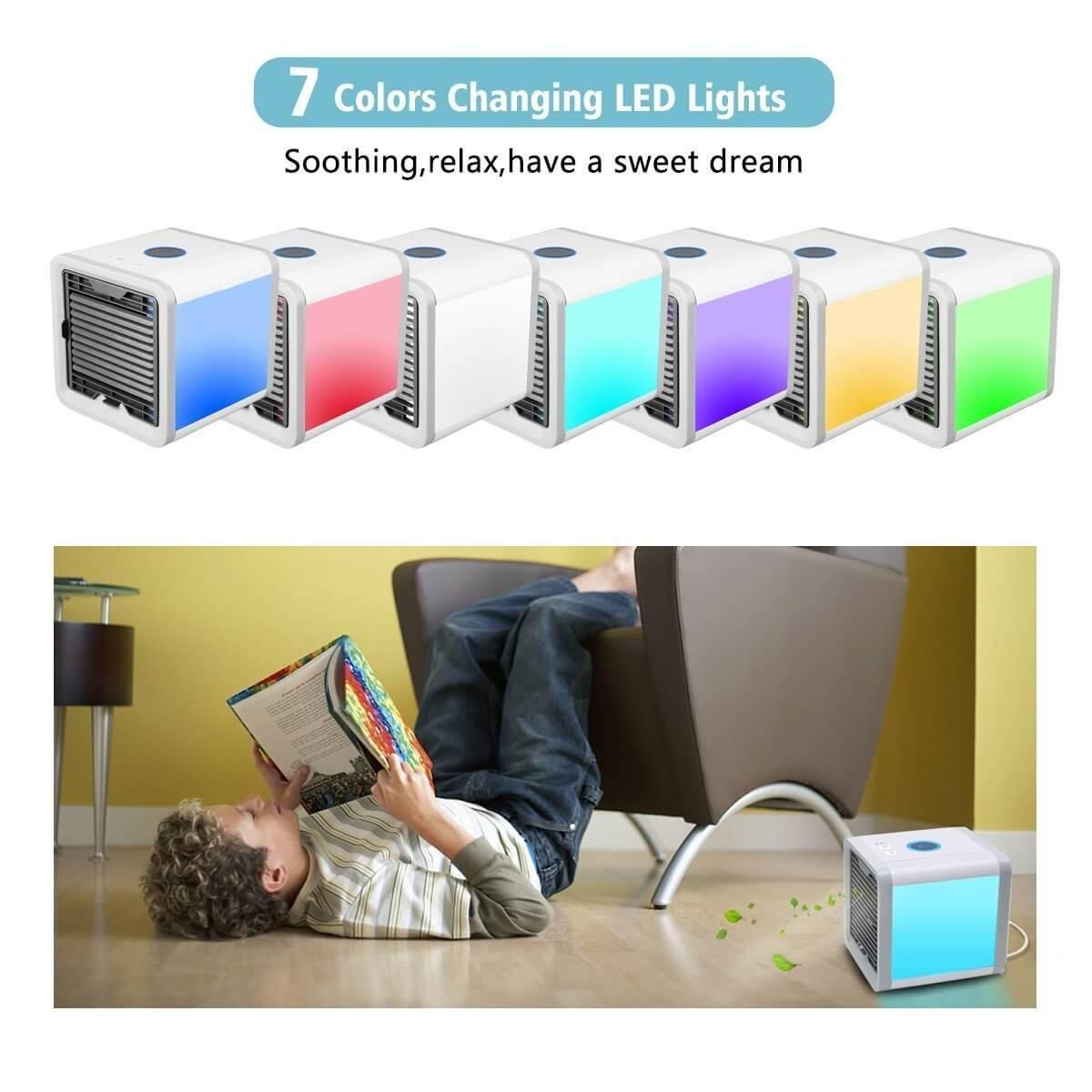 Portable USB Air Conditioner (7 Color LED)