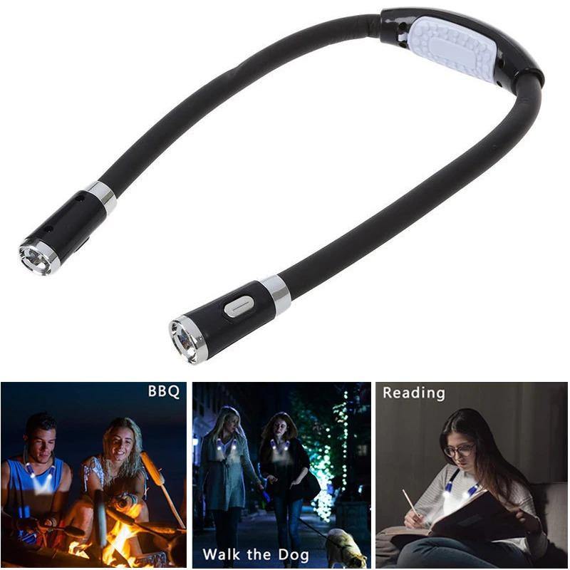 Portable LED Neck Light™ - Beetno Store - around the neck light, hands free neck light, light to read, neck led light, reachable light read, reading lamp, rechargeable neck light, TECH, WORKING