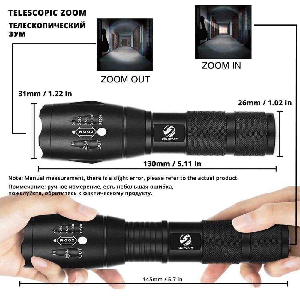 Tactical Rechargeable Flashlight LED - Beetno Store - best affordable tactical flashlight, military tactical flashlight, mini tactical flashlight, MUST HAVES, streamlight rechargeable flashlight, tactical flashlight, tactical rechargeable flashlight, Tactical Rechargeable Flashlight LED, TECH, usb rechargeable Flashlight