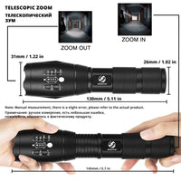 Thumbnail for Tactical Rechargeable Flashlight LED - Beetno Store - best affordable tactical flashlight, military tactical flashlight, mini tactical flashlight, MUST HAVES, streamlight rechargeable flashlight, tactical flashlight, tactical rechargeable flashlight, Tactical Rechargeable Flashlight LED, TECH, usb rechargeable Flashlight