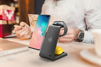 Thumbnail for 3 in 1 Qi Fast Wireless Charger Stand For iPhone/Samsung - Beetno Store - fast wireless charger, MUST HAVES, qi charger, TECH, wireless charge stand, Wireless Charger Station For iPhone and Samsung, wireless charging station